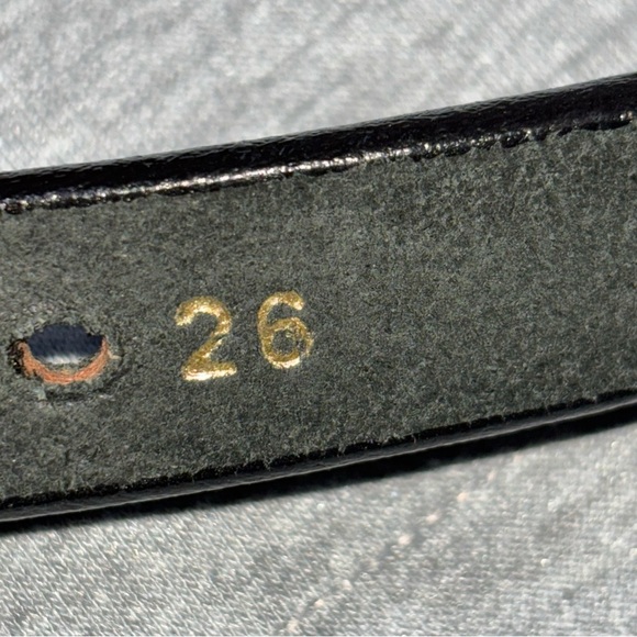 TORY 1.25” Laced Bridled Leather Belt Brass Buckle Size 26 - Picture 5 of 9